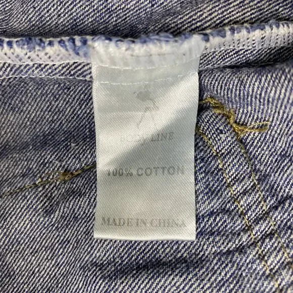 Vintage 90s Hooded Denim Jacket M/L | Stonewash Snap Front Festival Jacket Layer - Picture 15 of 16